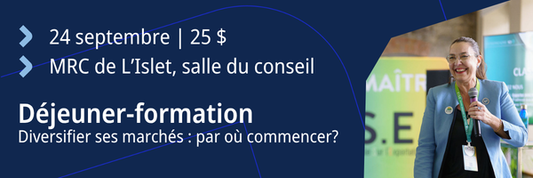 Déjeuner-Formation Diversifier ses marchés : par où commencer - 24 septembre 2026 | 7h30